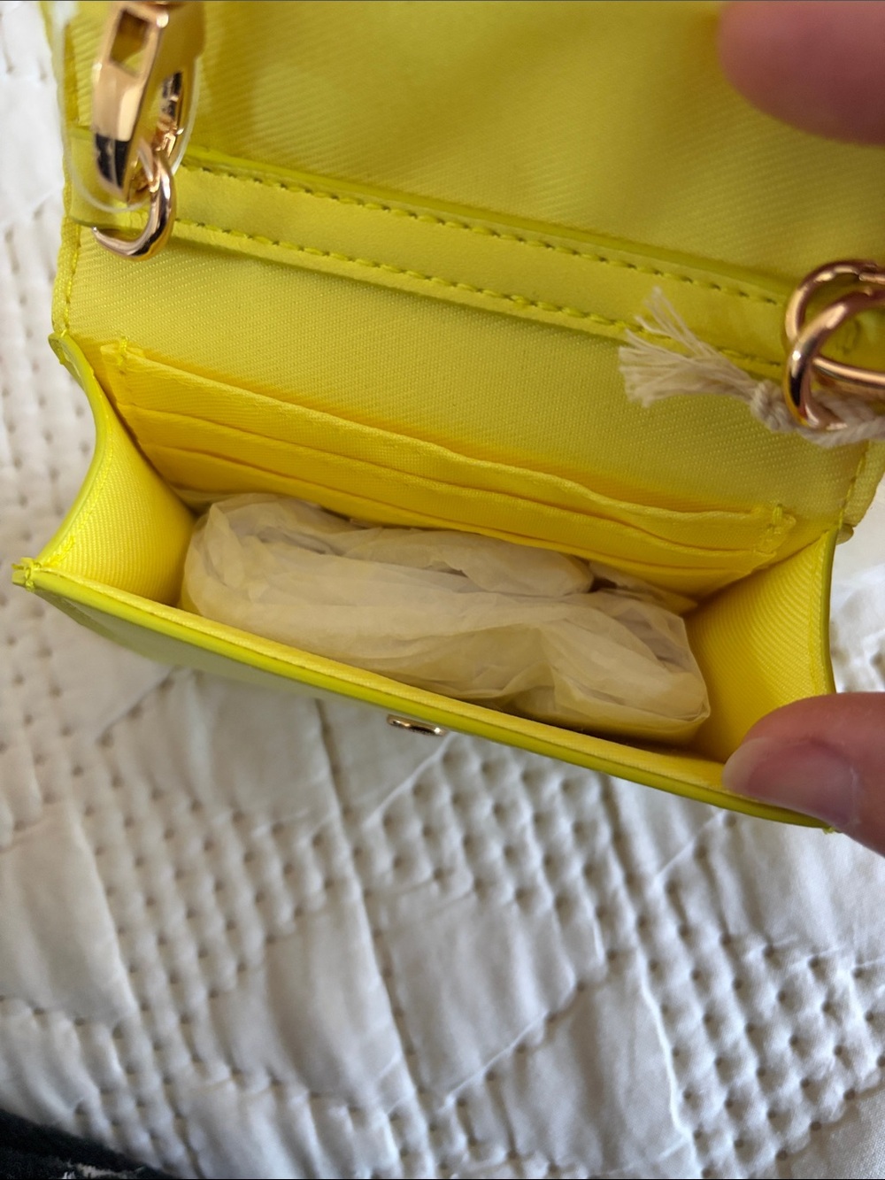 Universal Thread Neon Yellow Mini Card Wallet - Picture 5 of 5